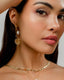 Baroque Pearl Dangling Hoops